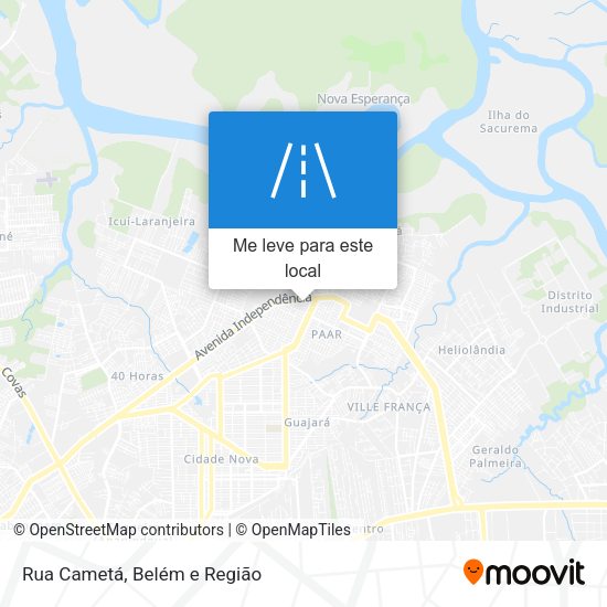 Rua Cametá mapa