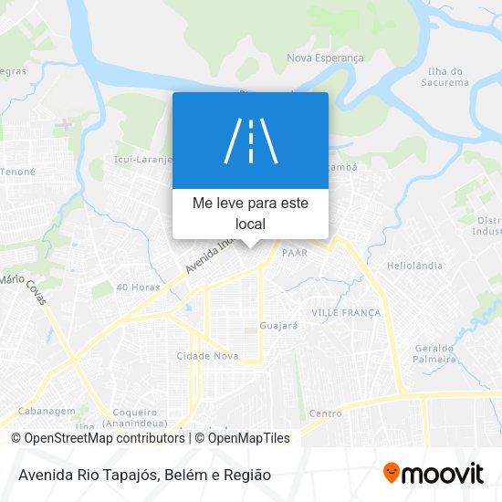 Avenida Rio Tapajós mapa