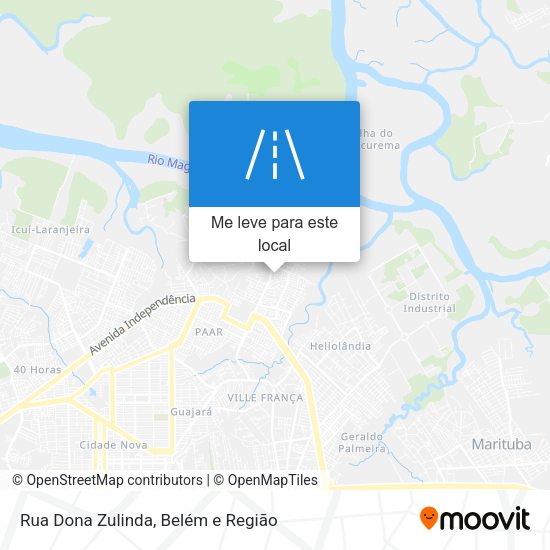 Rua Dona Zulinda mapa