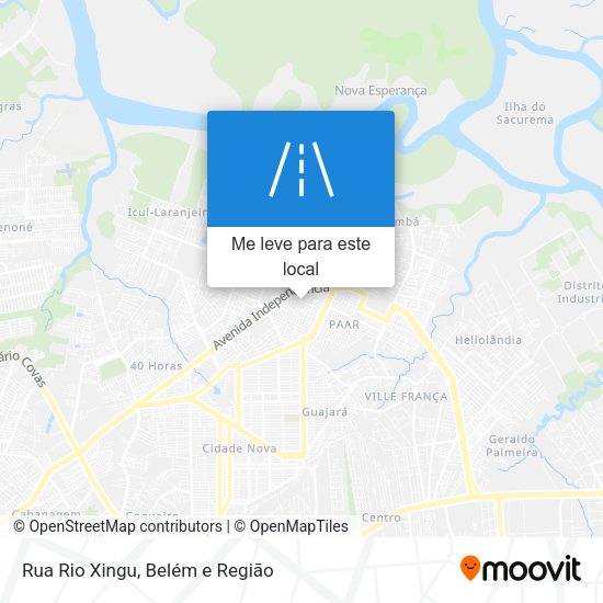 Rua Rio Xingu mapa