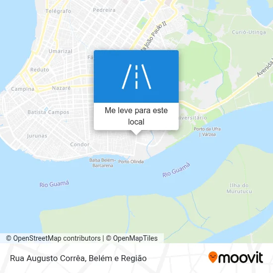 Rua Augusto Corrêa mapa