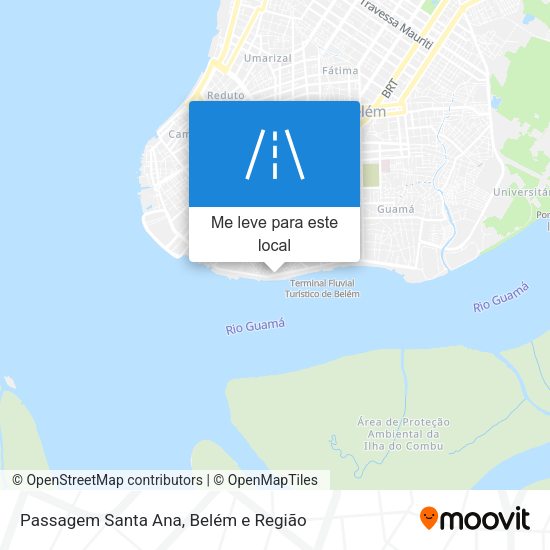 Passagem Santa Ana mapa