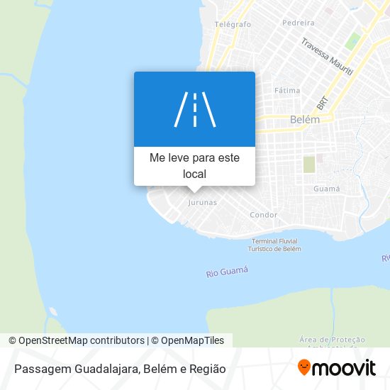 Passagem Guadalajara mapa