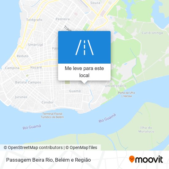 Passagem Beira Rio mapa