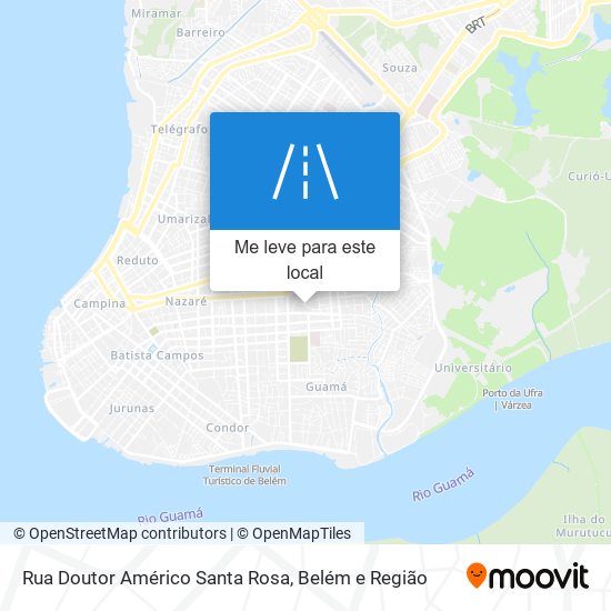 Rua Doutor Américo Santa Rosa mapa