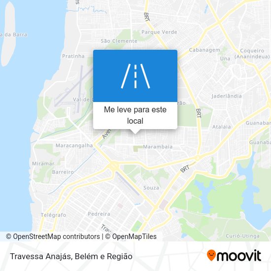 Travessa Anajás mapa