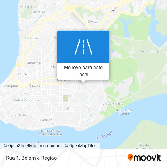 Rua 1 mapa