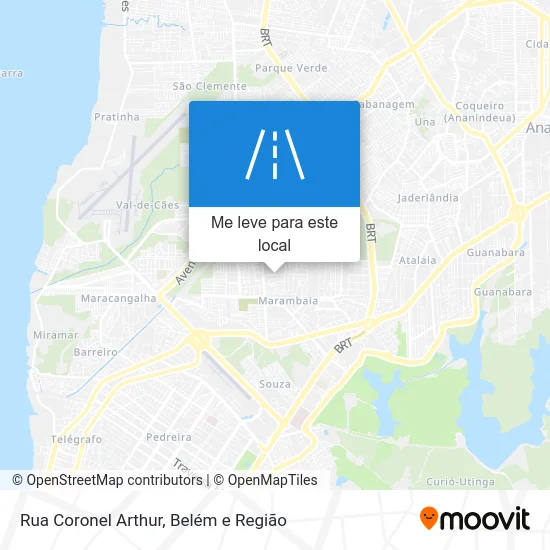 Rua Coronel Arthur mapa