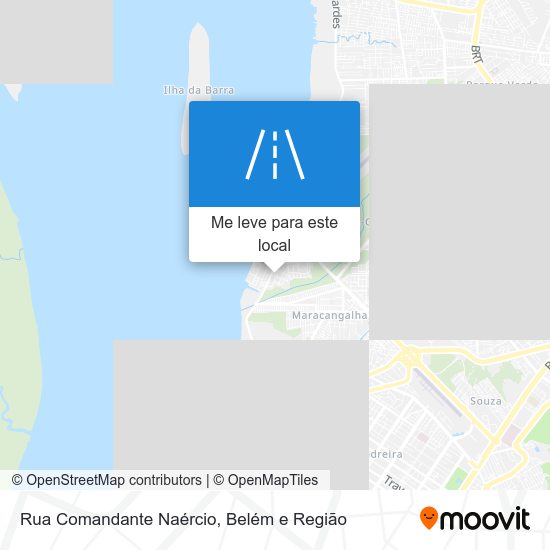 Rua Comandante Naércio mapa