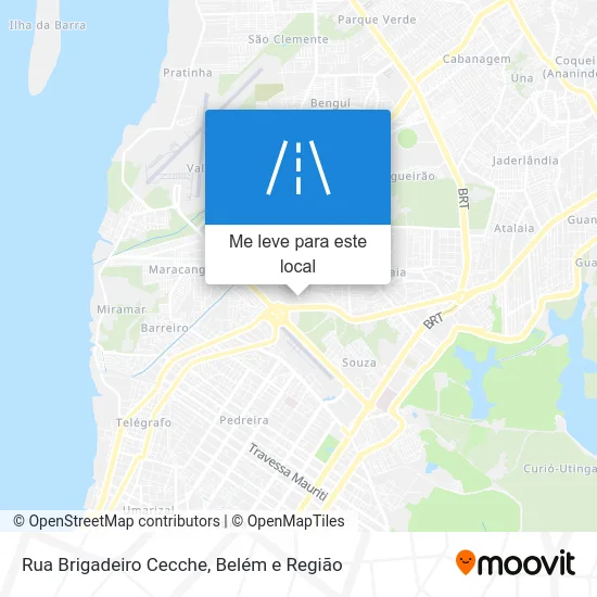 Rua Brigadeiro Cecche mapa