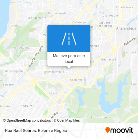 Rua Raul Soares mapa