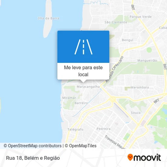 Rua 18 mapa