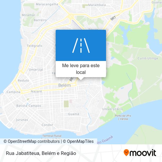 Rua Jabatiteua mapa
