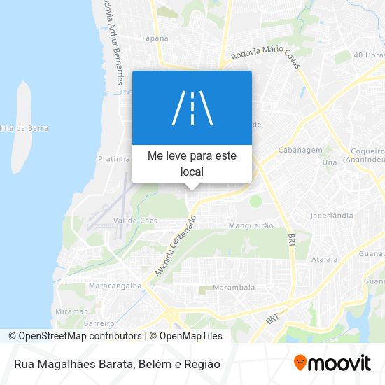 Rua Magalhães Barata mapa