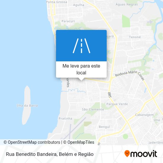 Rua Benedito Bandeira mapa