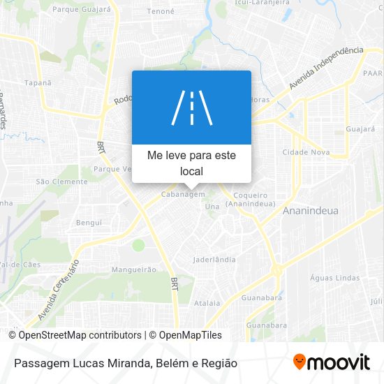 Passagem Lucas Miranda mapa