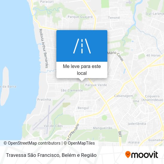 Travessa São Francisco mapa