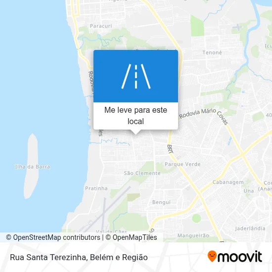 Rua Santa Terezinha mapa