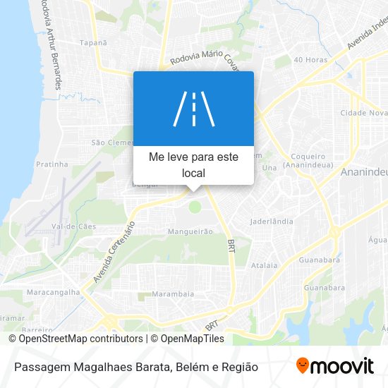 Passagem Magalhaes Barata mapa