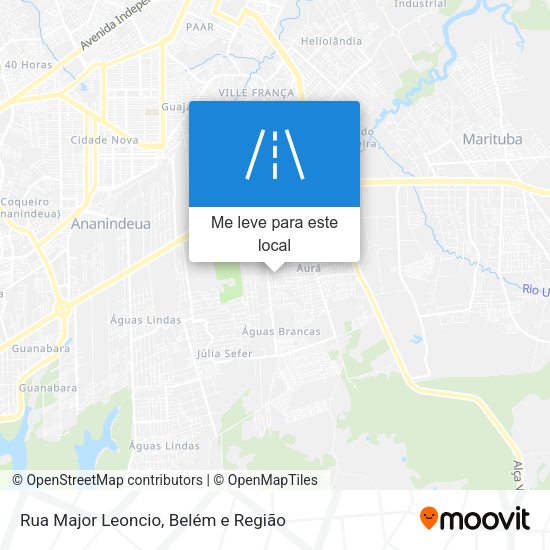Rua Major Leoncio mapa