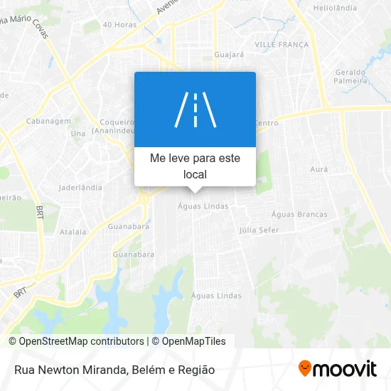 Rua Newton Miranda mapa