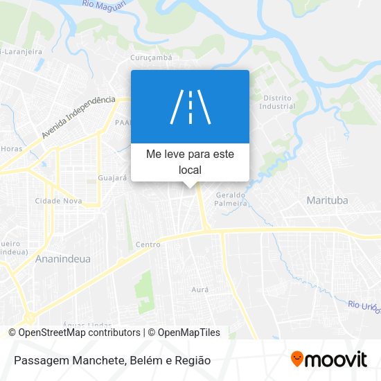 Passagem Manchete mapa