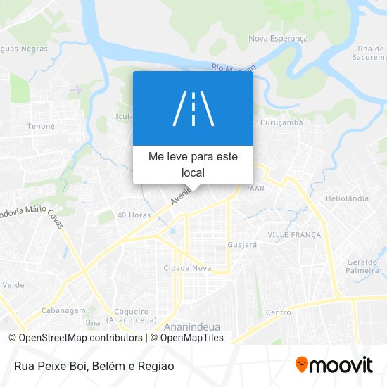 Rua Peixe Boi mapa