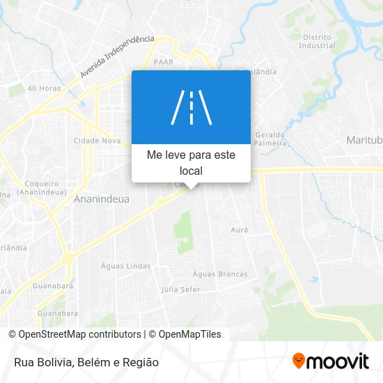 Rua Bolivia mapa