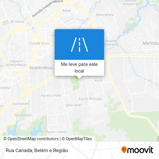 Rua Canada mapa