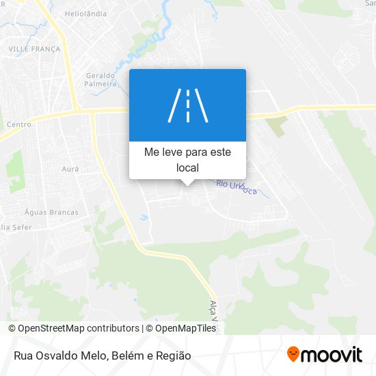 Rua Osvaldo Melo mapa