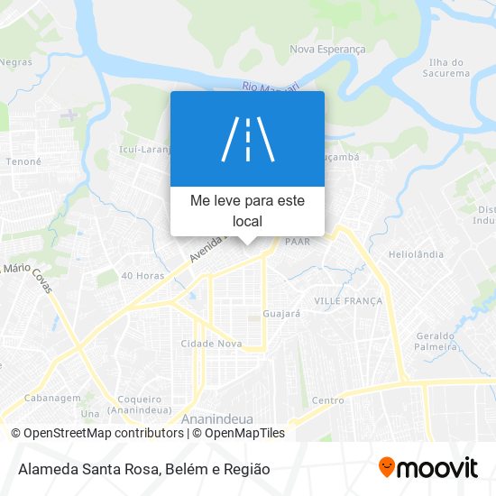 Alameda Santa Rosa mapa