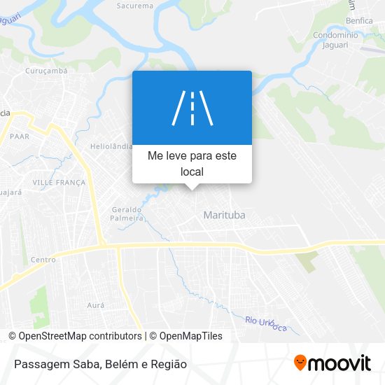 Passagem Saba mapa