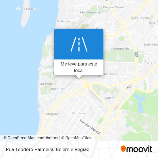 Rua Teodoro Palmeira mapa