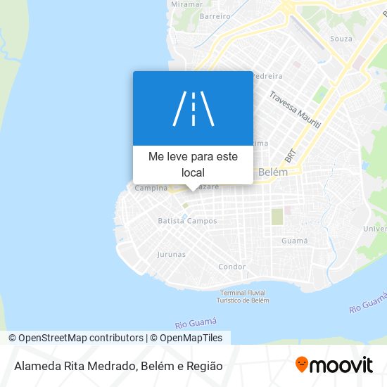 Alameda Rita Medrado mapa