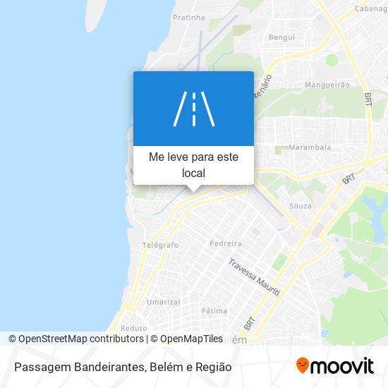 Passagem Bandeirantes mapa