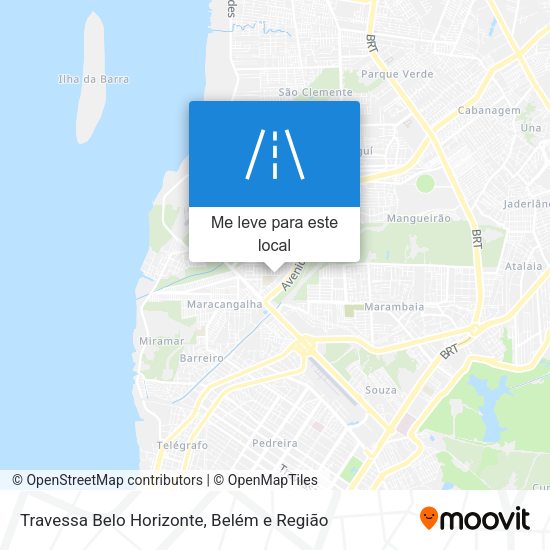 Travessa Belo Horizonte mapa