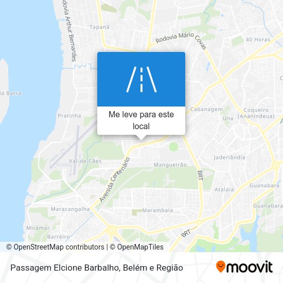 Passagem Elcione Barbalho mapa