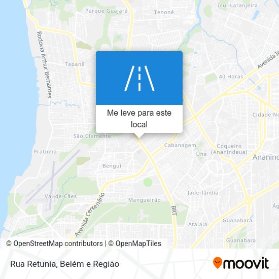 Rua Retunia mapa
