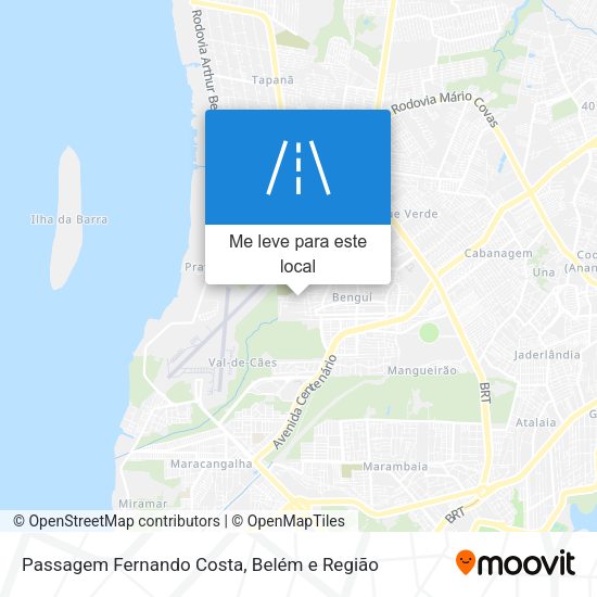 Passagem Fernando Costa mapa