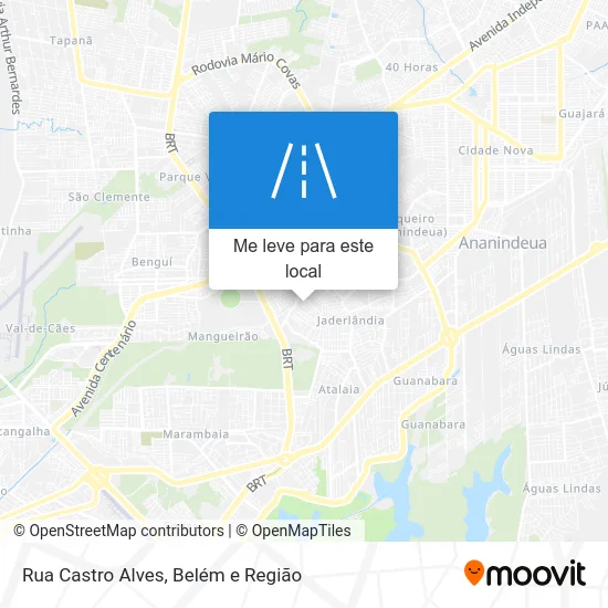 Rua Castro Alves mapa