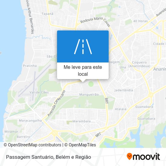 Passagem Santuário mapa
