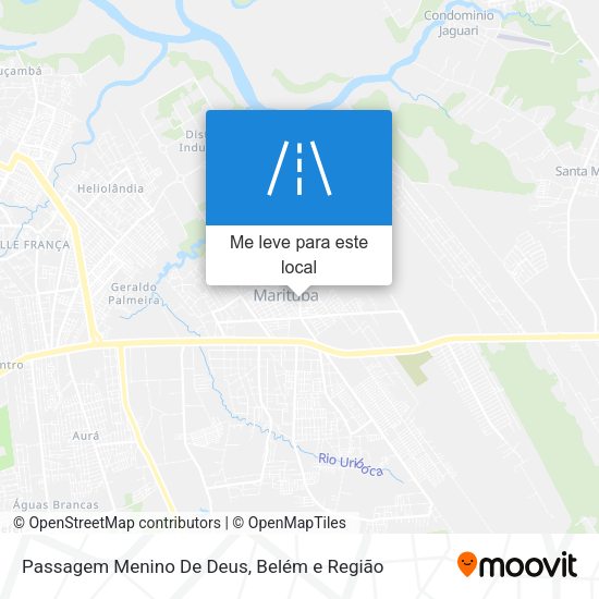Passagem Menino De Deus mapa