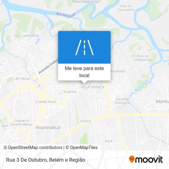 Rua 3 De Outubro mapa