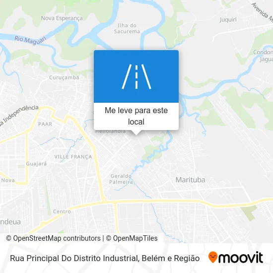 Rua Principal Do Distrito Industrial mapa