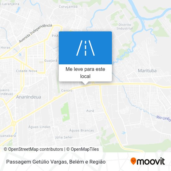 Passagem Getúlio Vargas mapa