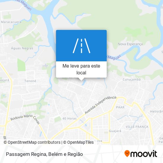 Passagem Regina mapa