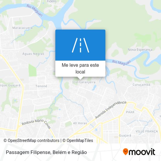 Passagem Filipense mapa