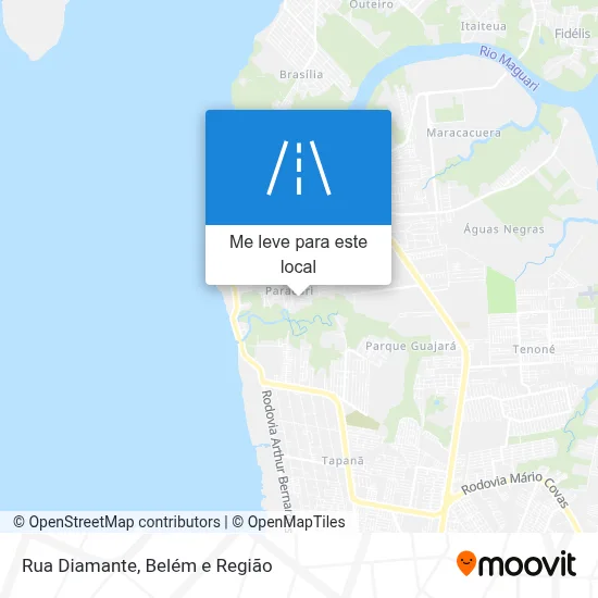 Rua Diamante mapa