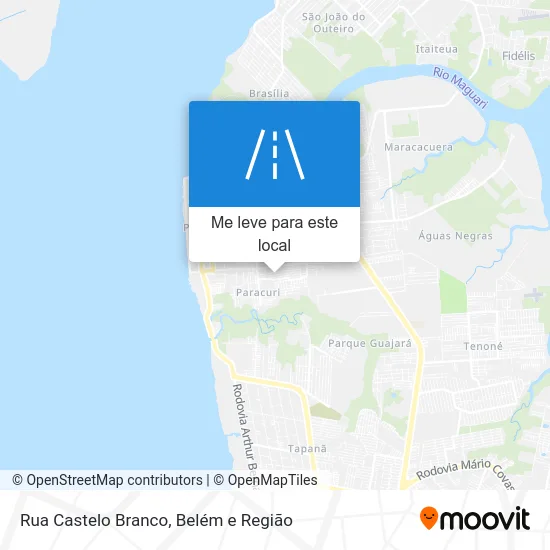 Rua Castelo Branco mapa