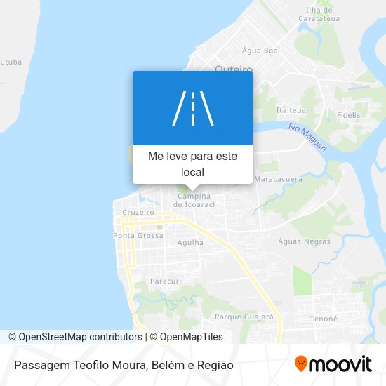 Passagem Teofilo Moura mapa